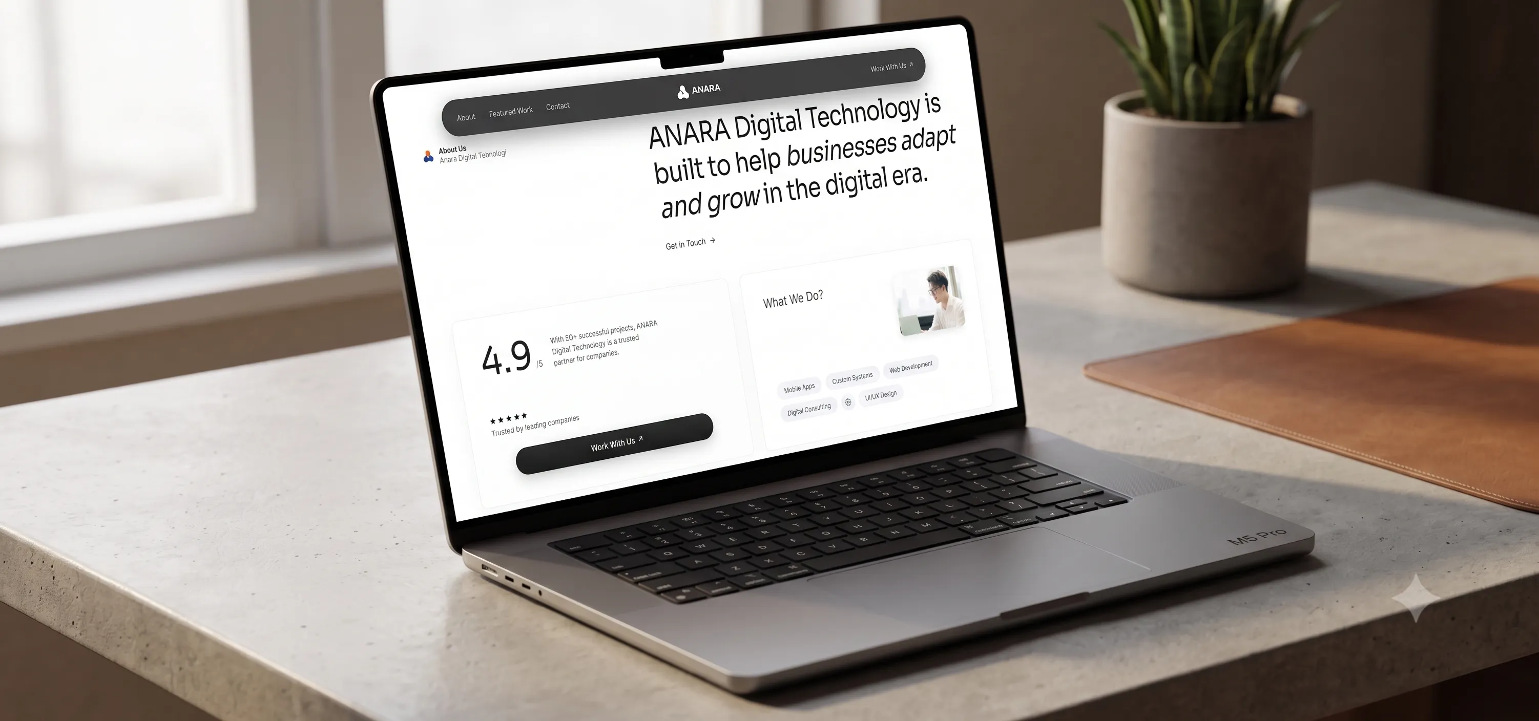 Anara Corporate Company Profile & Web System - screenshot 2