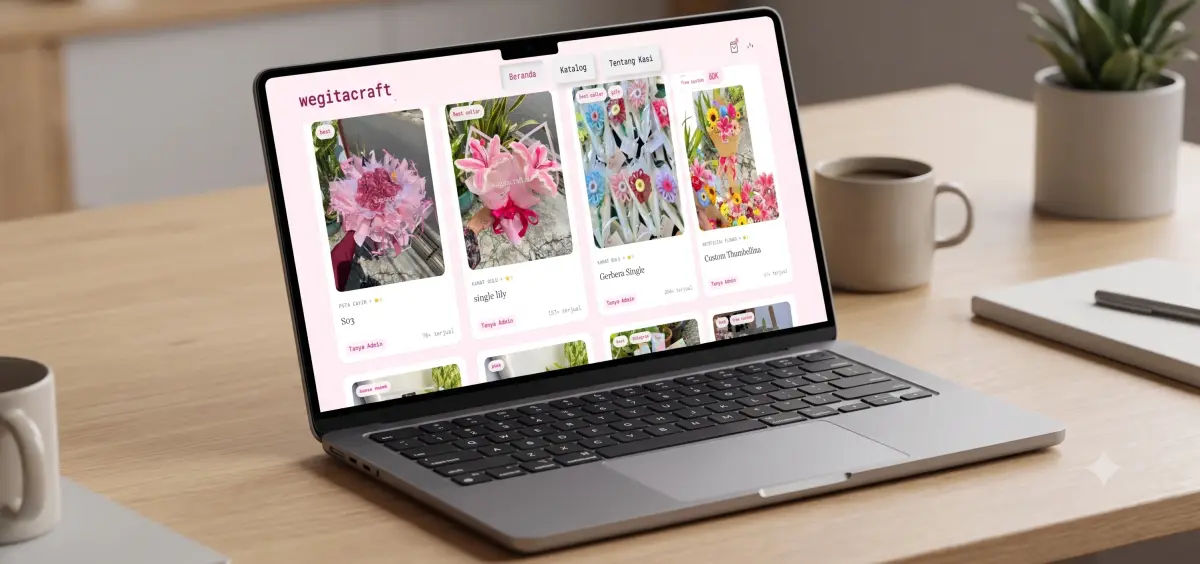 Premium Florist E-Commerce (Kagita Craft) - screenshot 2